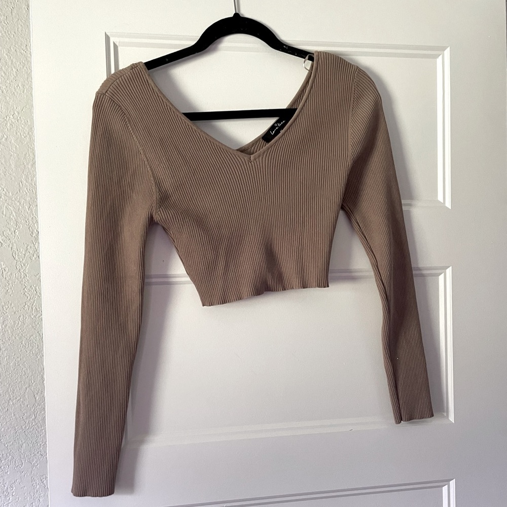 Ribbed Cropped Sweater